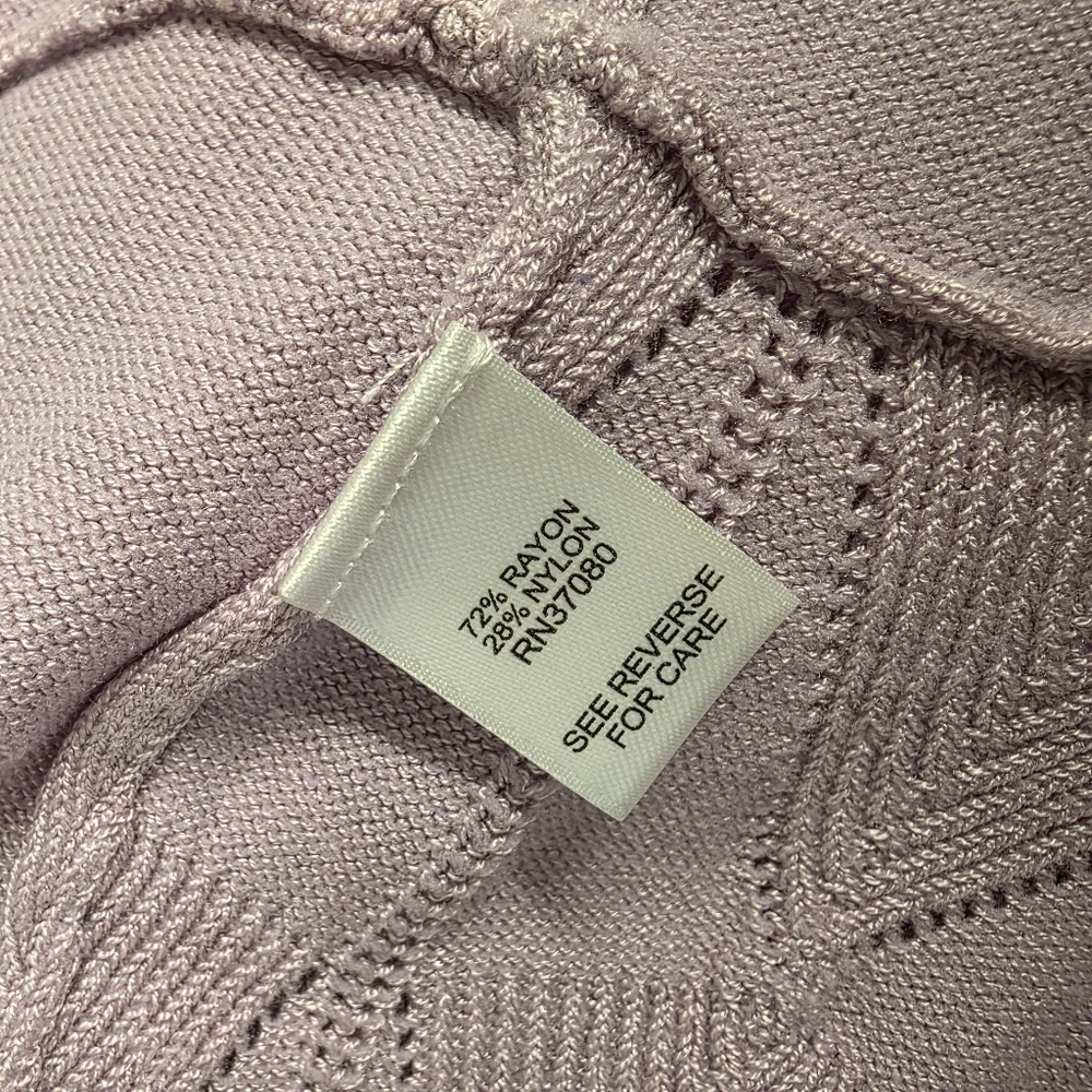 Cato Open Front Cardigan Sweater - Lavender Women's Size 14W-16W